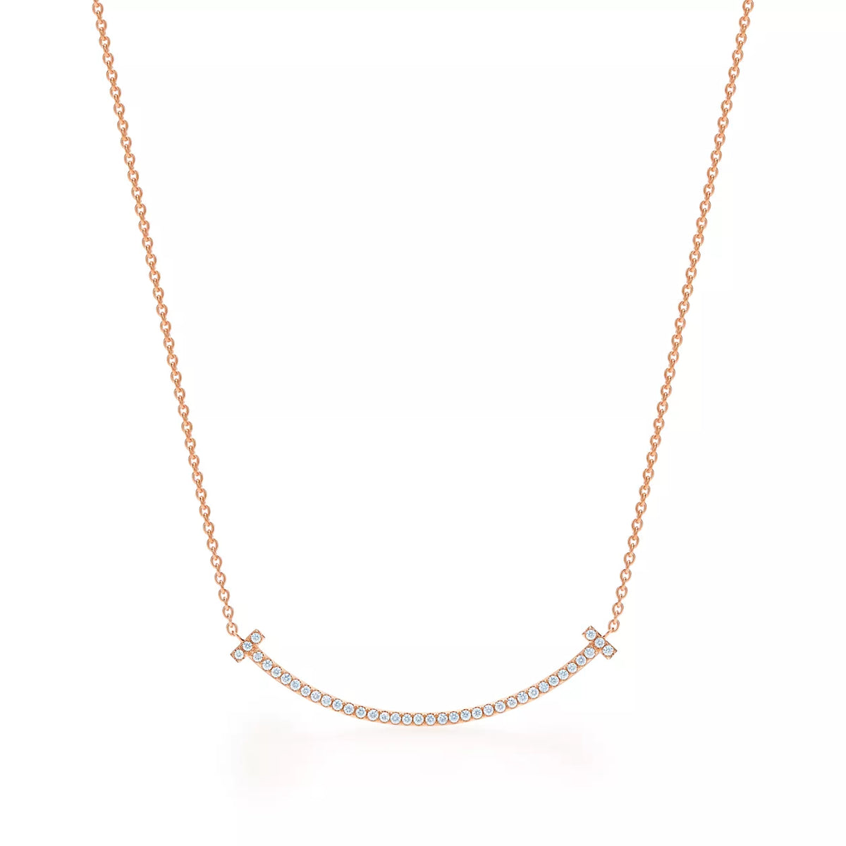 Tiffany T Smile Pendant with Diamonds