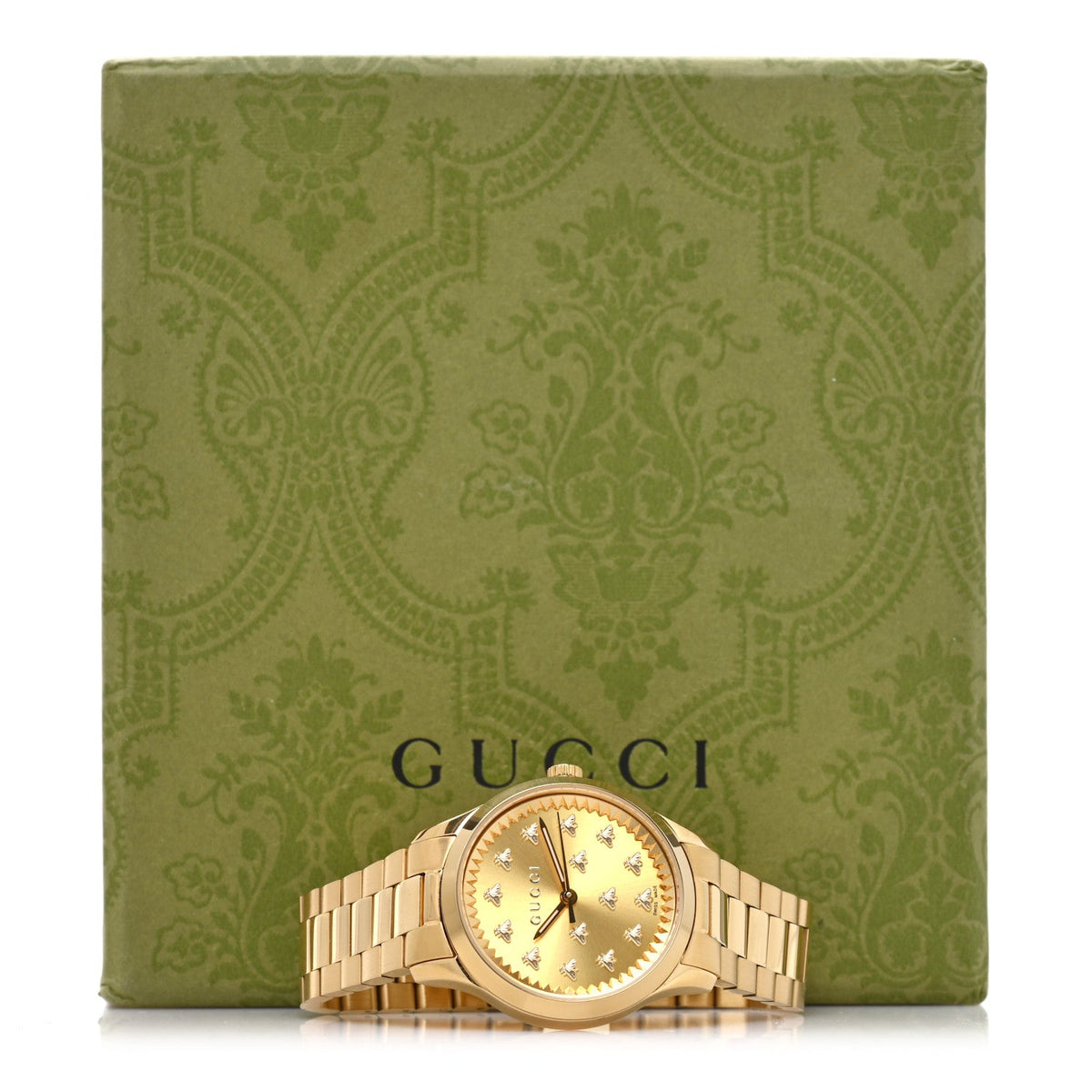 Stainless Steel 32mm G-Timeless Bee Quartz Watch Gold