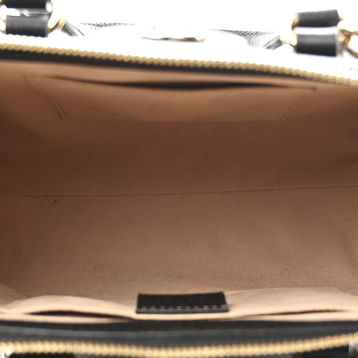 Textured Calfskin Web Small Ophidia Tote Bag Black