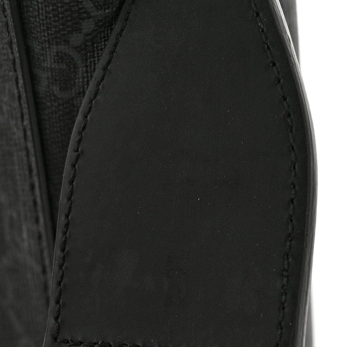 GG Supreme Monogram Appia Calfskin Web Mini Tote Bag Black