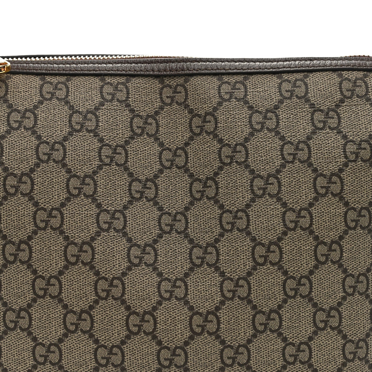 GG Supreme Monogram Textured Calfskin Web Super Mini Ophidia Shoulder Bag Beige Ebony New Acero