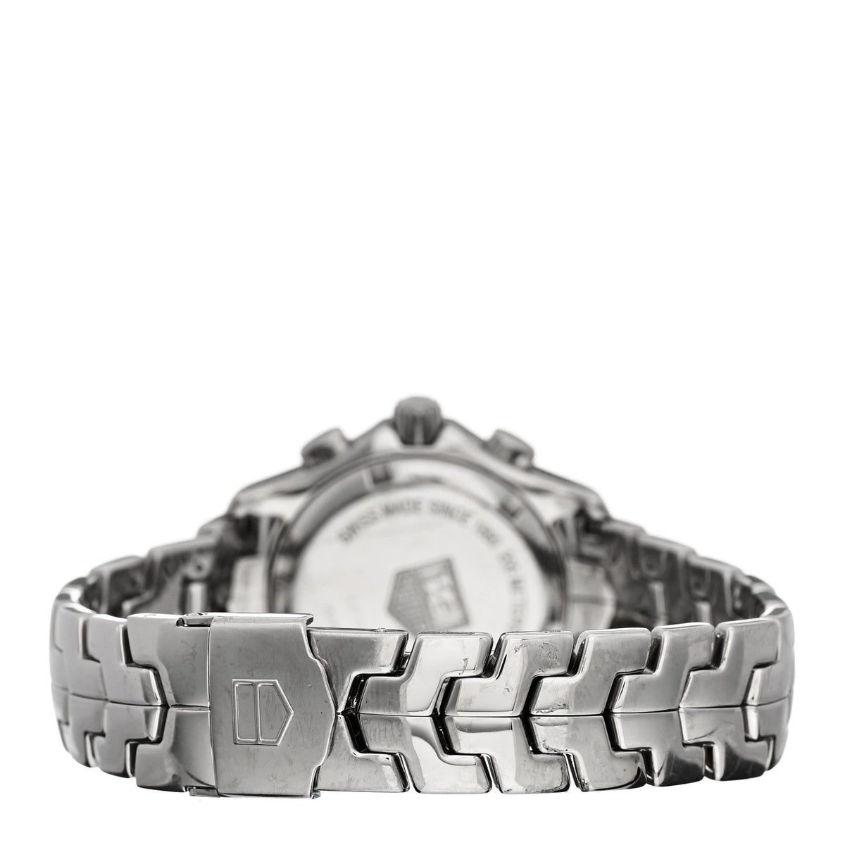 Stainless Steel Diamond Bezel Mother of Pearl 33mm Link Lady Quartz Watch CJF1314