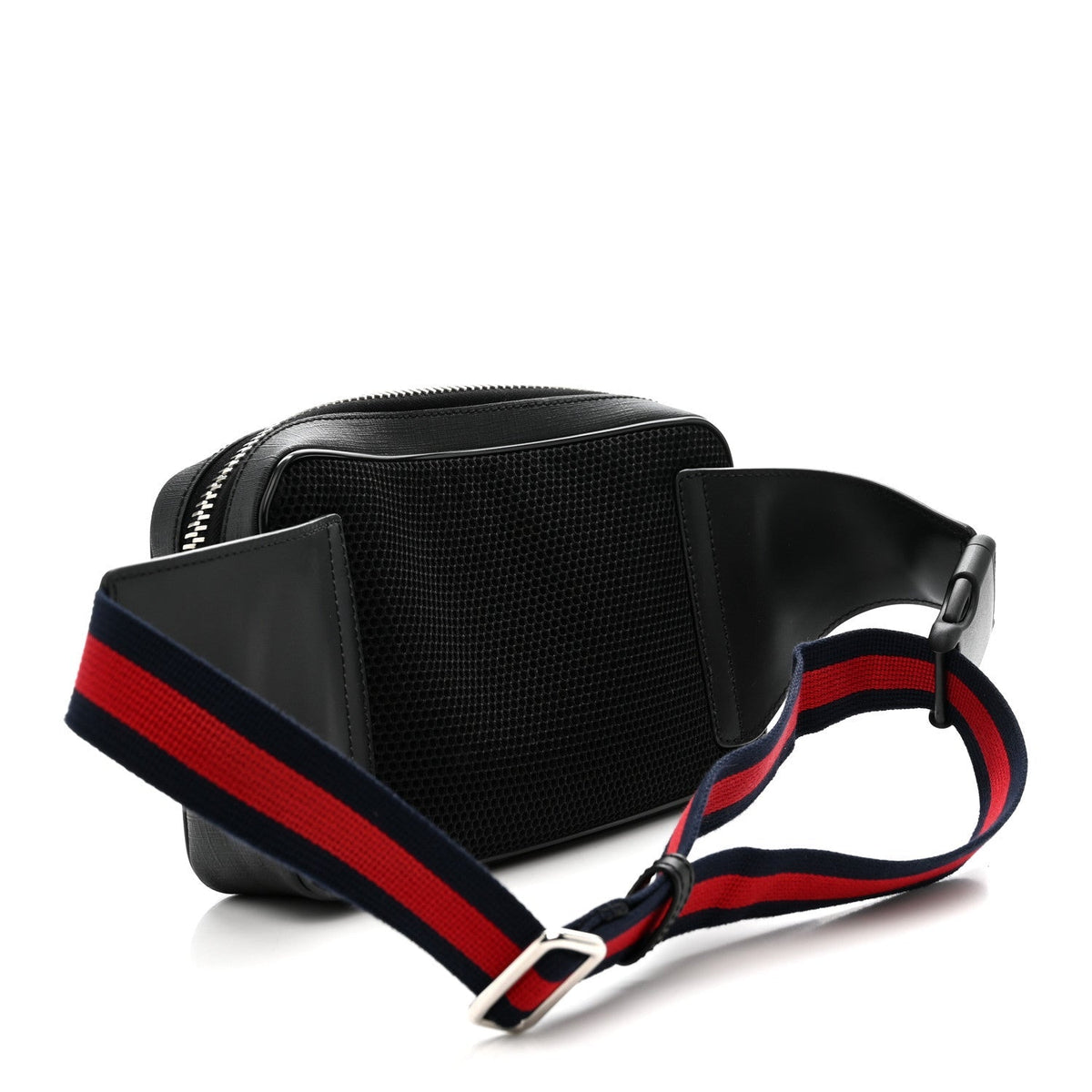 Soft GG Supreme Monogram Web Belt Bag Black Grey