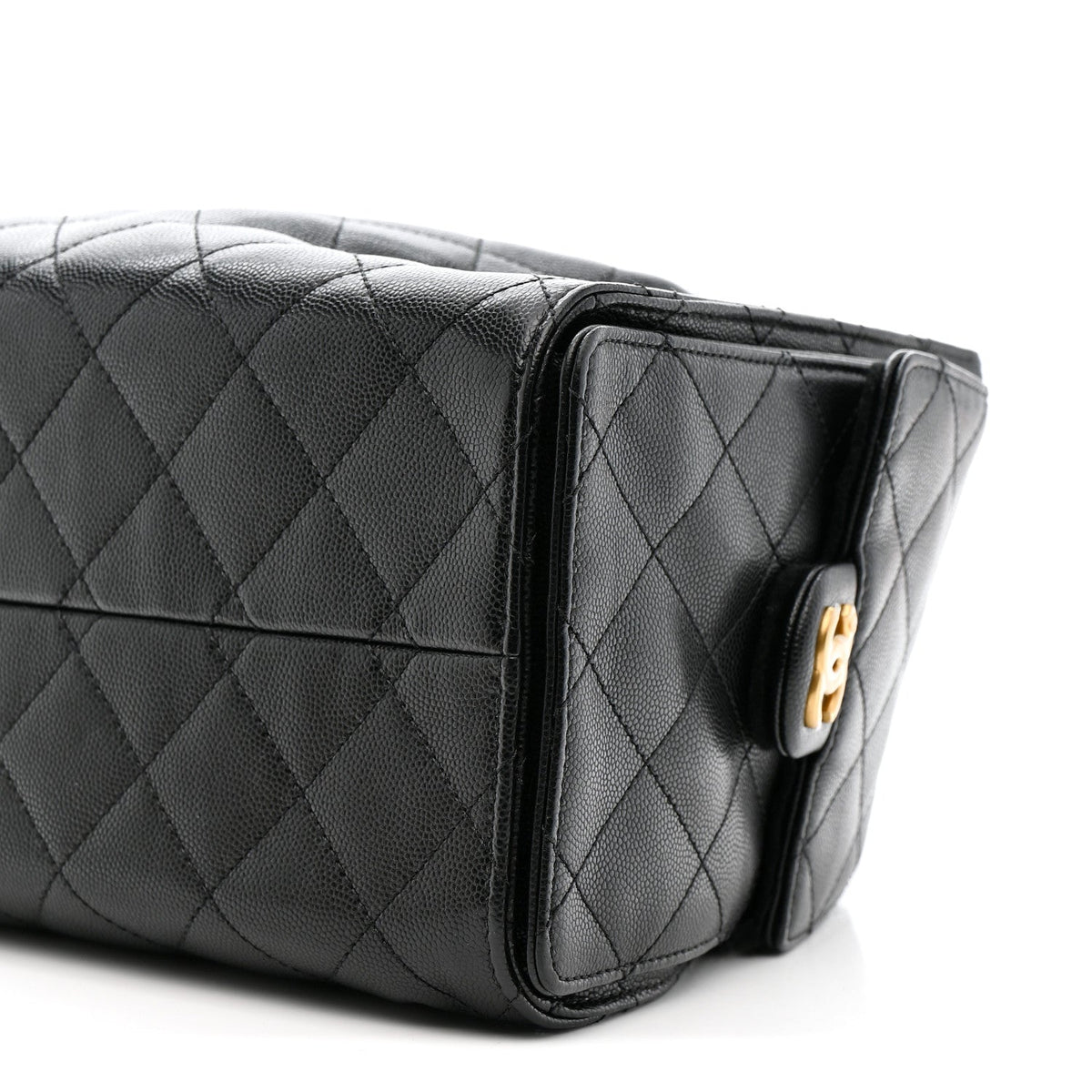Caviar Quilted Small Chanel 25 Handbag Black