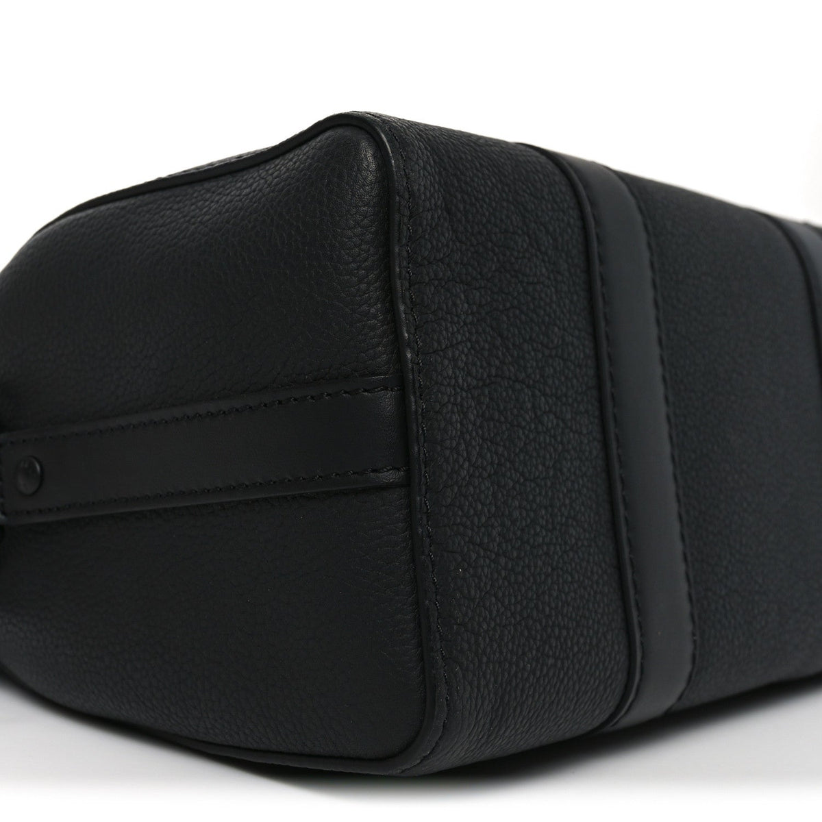 Grained Calfskin Aerogram City Keepall Black