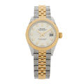 Stainless Steel 18K Yellow Gold Diamond 28mm Oyster Perpetual Datejust Watch Silver 279173