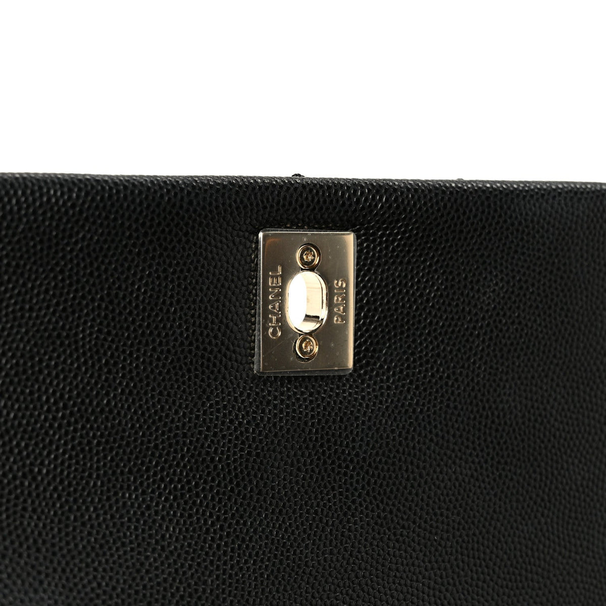 Caviar Quilted Mini Coco Handle Flap Black