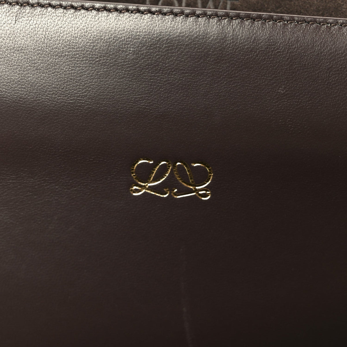 Suede Calfskin Large Amazona 180 Dark Chestnut