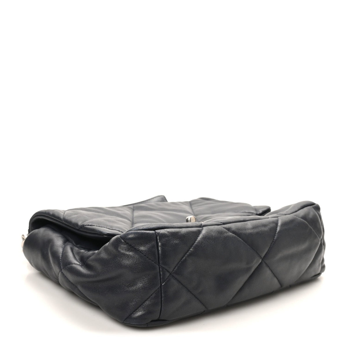 Lambskin Quilted Large Chanel 19 Flap Black