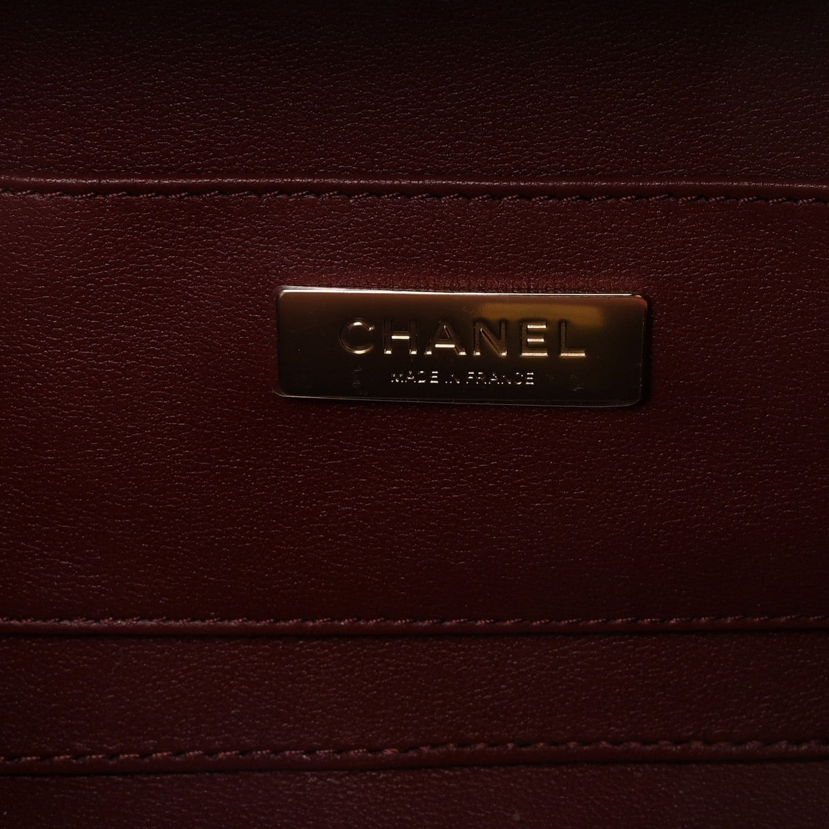 Lambskin Quilted Coco Click Bag Burgundy
