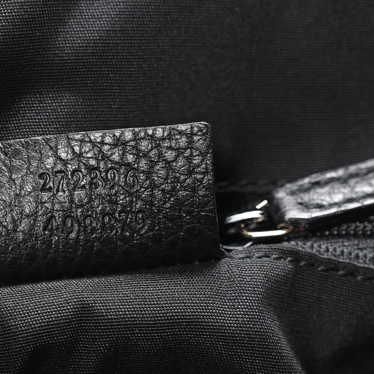 Guccissima Suede Crossbody Bag Black