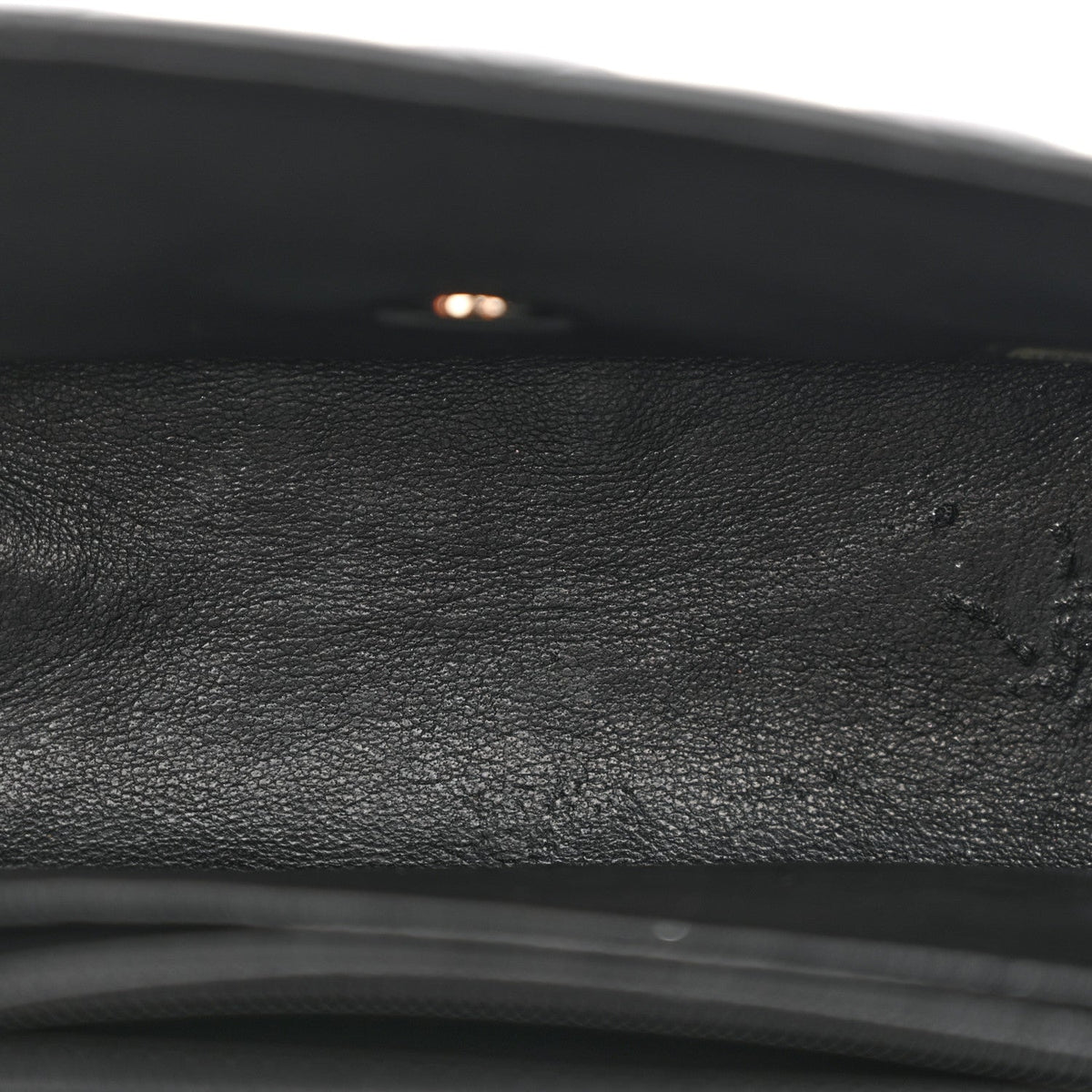 Patent Calfskin Quilted Mini Square Flap Black