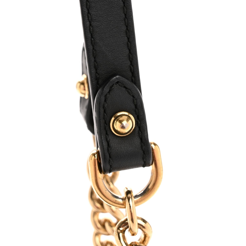 GG Supreme Monogram Bees Small Padlock Tote Beige Oro Black