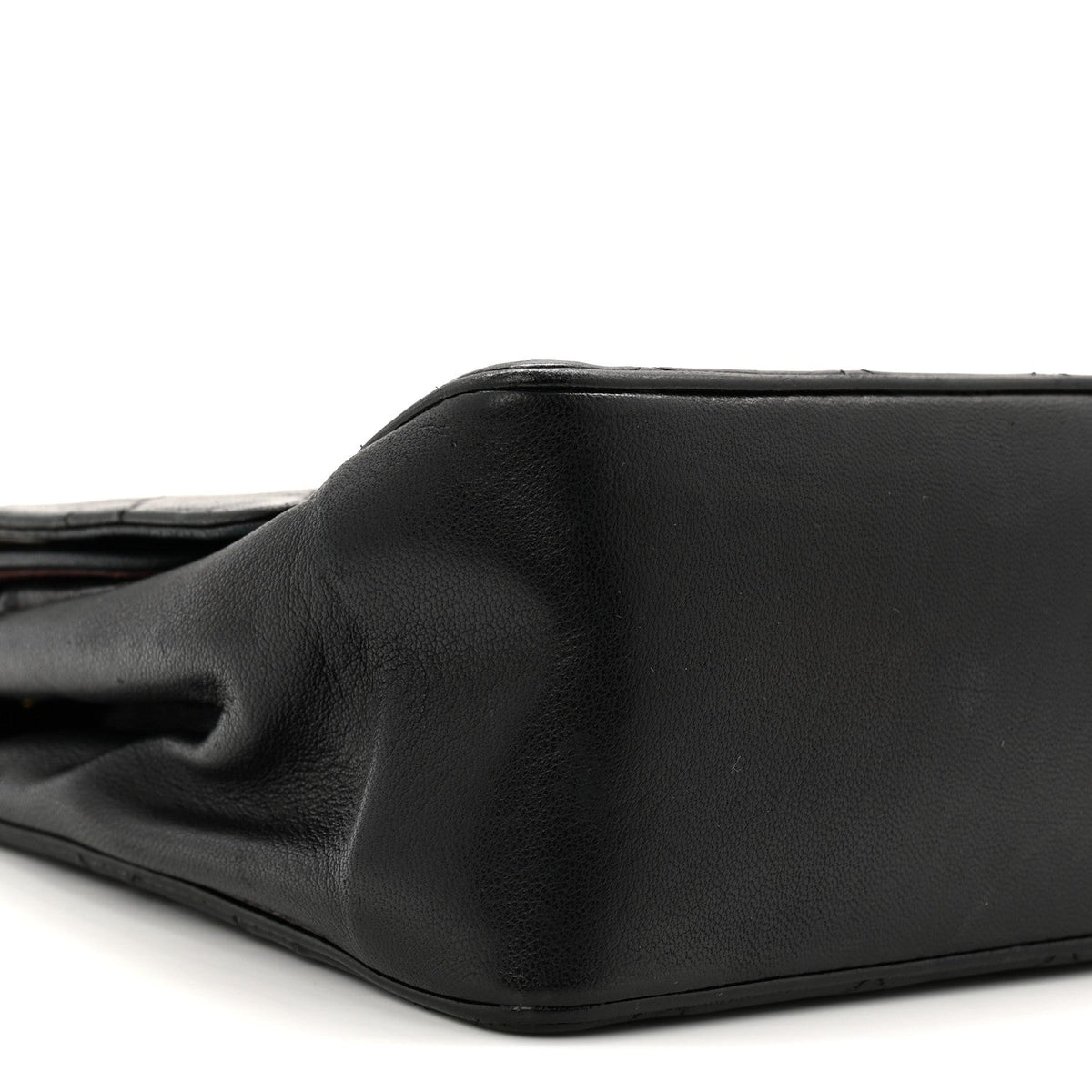 Lambskin Quilted Medium Double Flap Bijoux Chain Black