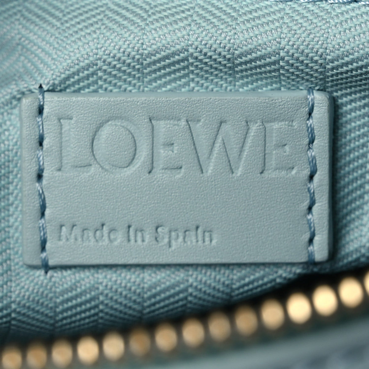 Calfskin Small Puzzle Bag Aquamarine