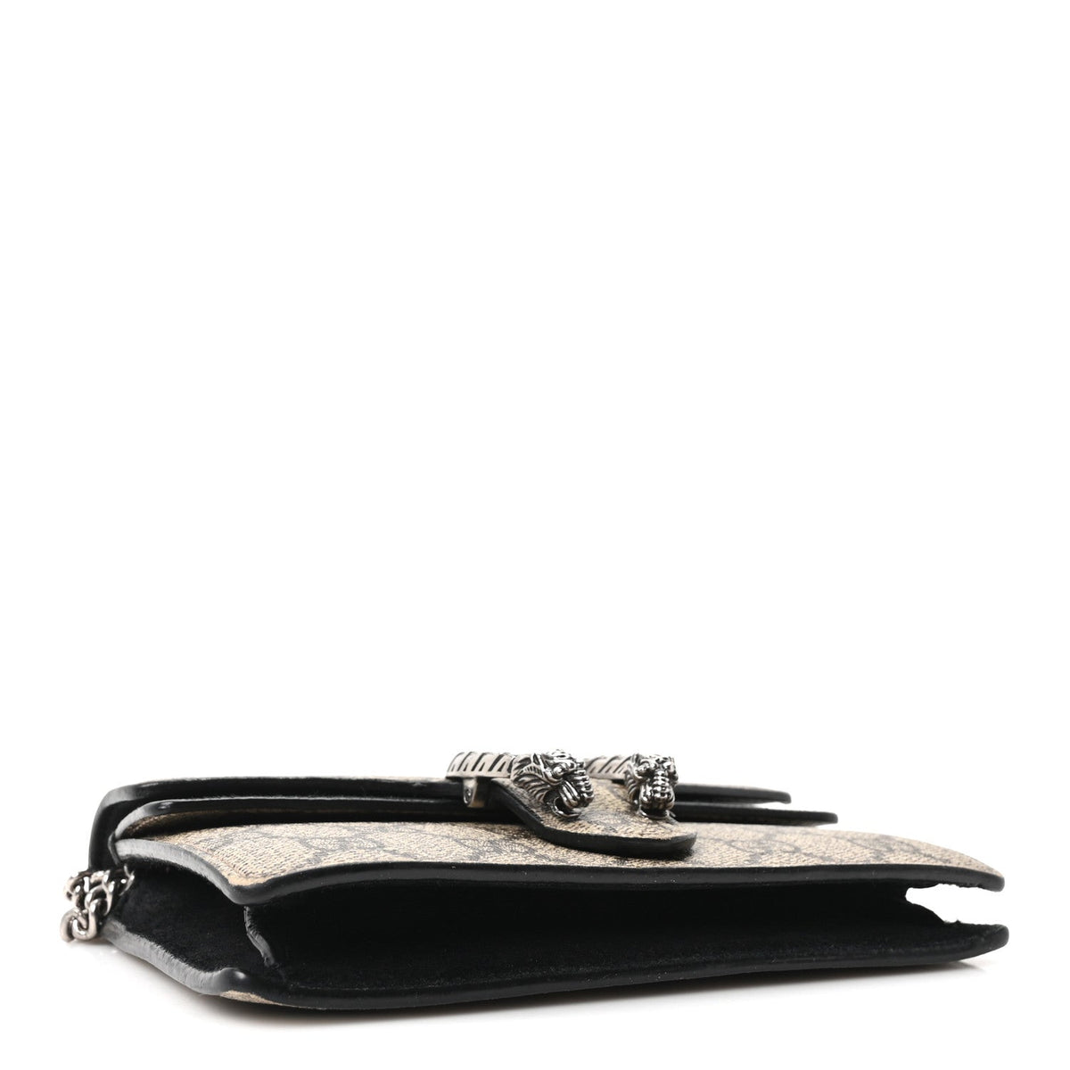 GG Supreme Monogram Super Mini Dionysus Shoulder Bag Black