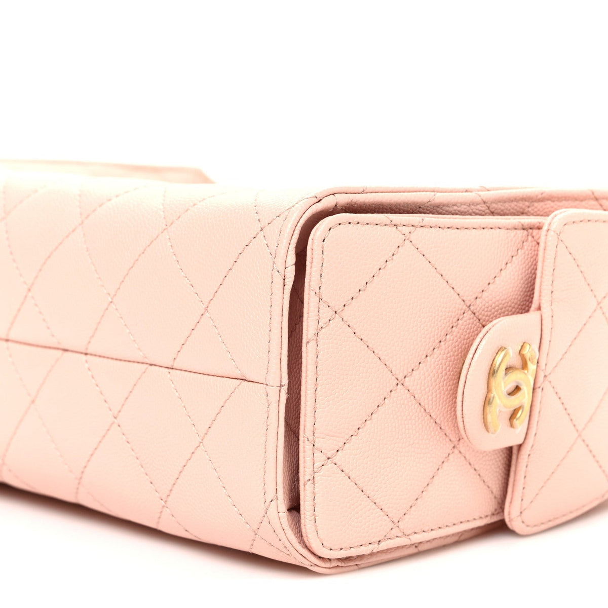 Caviar Quilted Mini Chanel 25 Handbag Light Pink