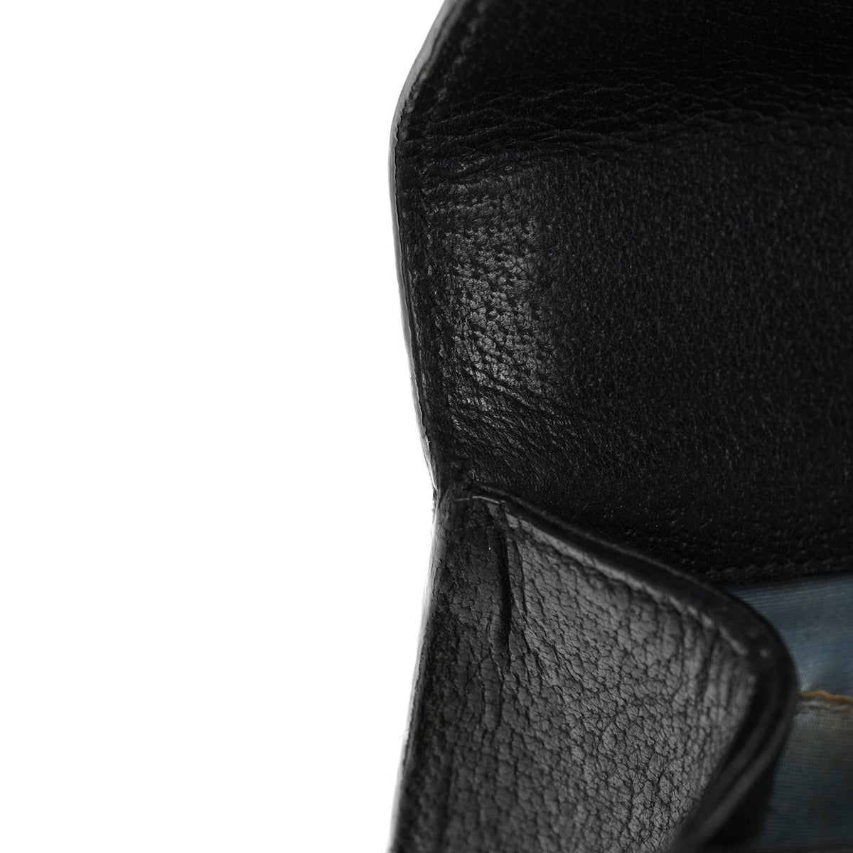 Grained Calfskin Bee Star Small Padlock Shoulder Bag Black