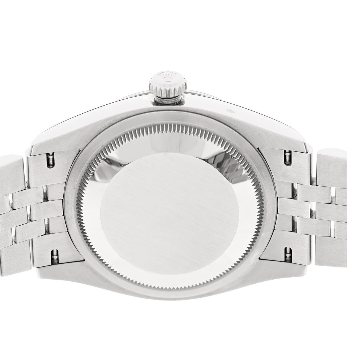 Stainless Steel 18K White Gold Diamond 36mm Oyster Perpetual Datejust Watch Black 126234