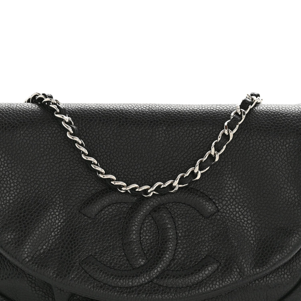 Caviar Half Moon Wallet On Chain WOC Black