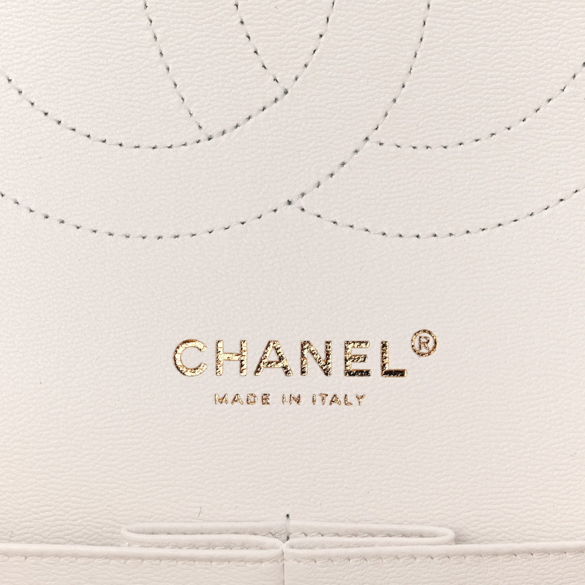 Caviar Quilted Jumbo Double Flap White