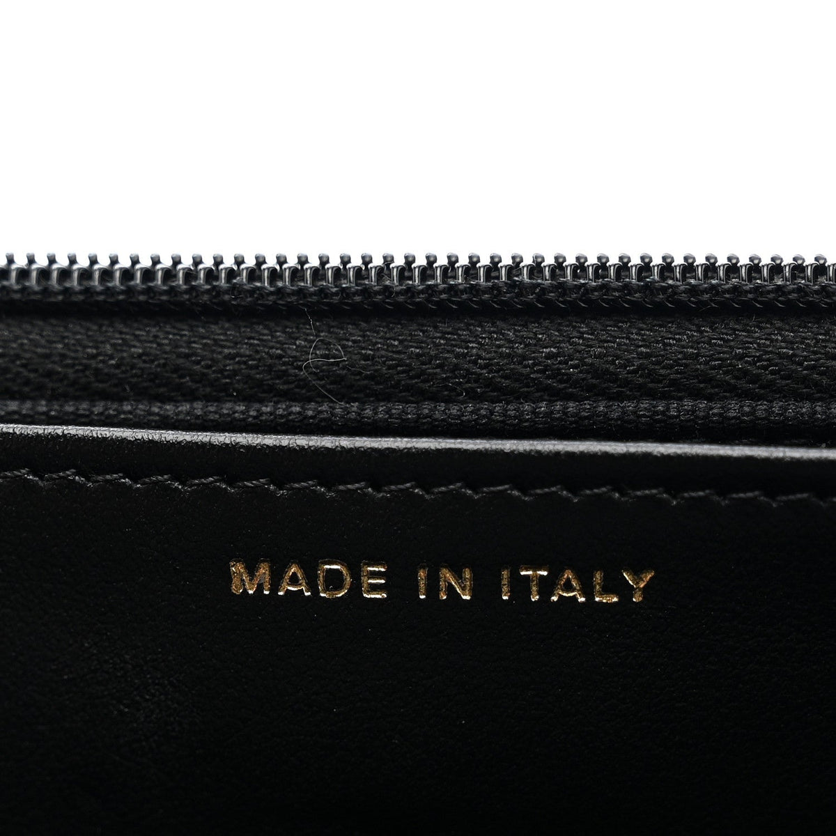 Lambskin Quilted Twisted CC Wallet On Chain WOC Black