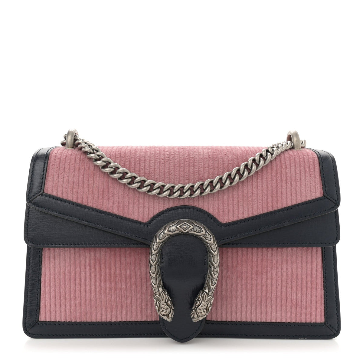 Lanzo Stretch Cord Azalea Calfskin Small Dionysus Shoulder Bag Pink Blue