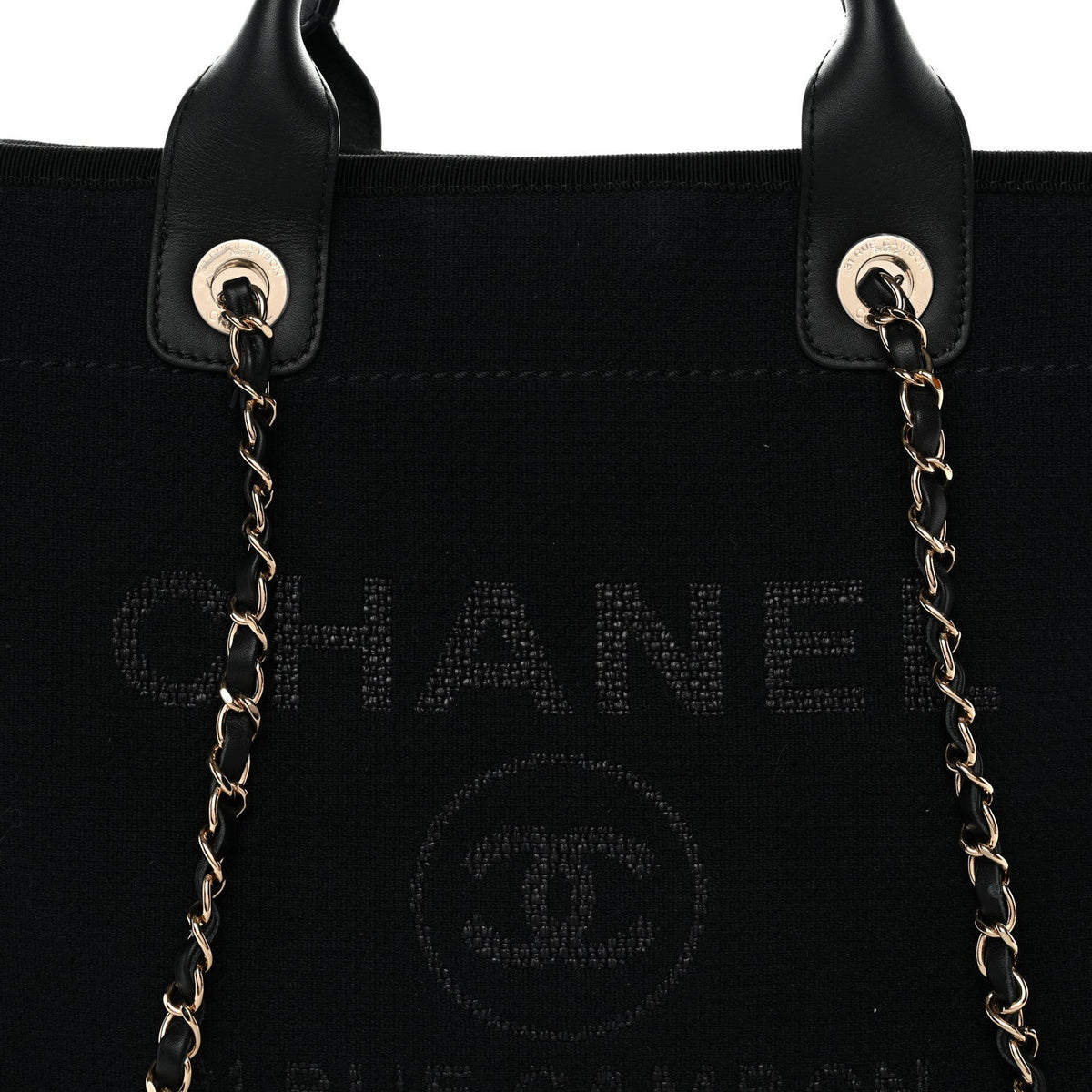Mixed Fibers Small Deauville Tote Black