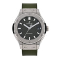 Titanium Rubber 38mm Classic Fusion Automatic Watch Green 565.NX.8970.RX