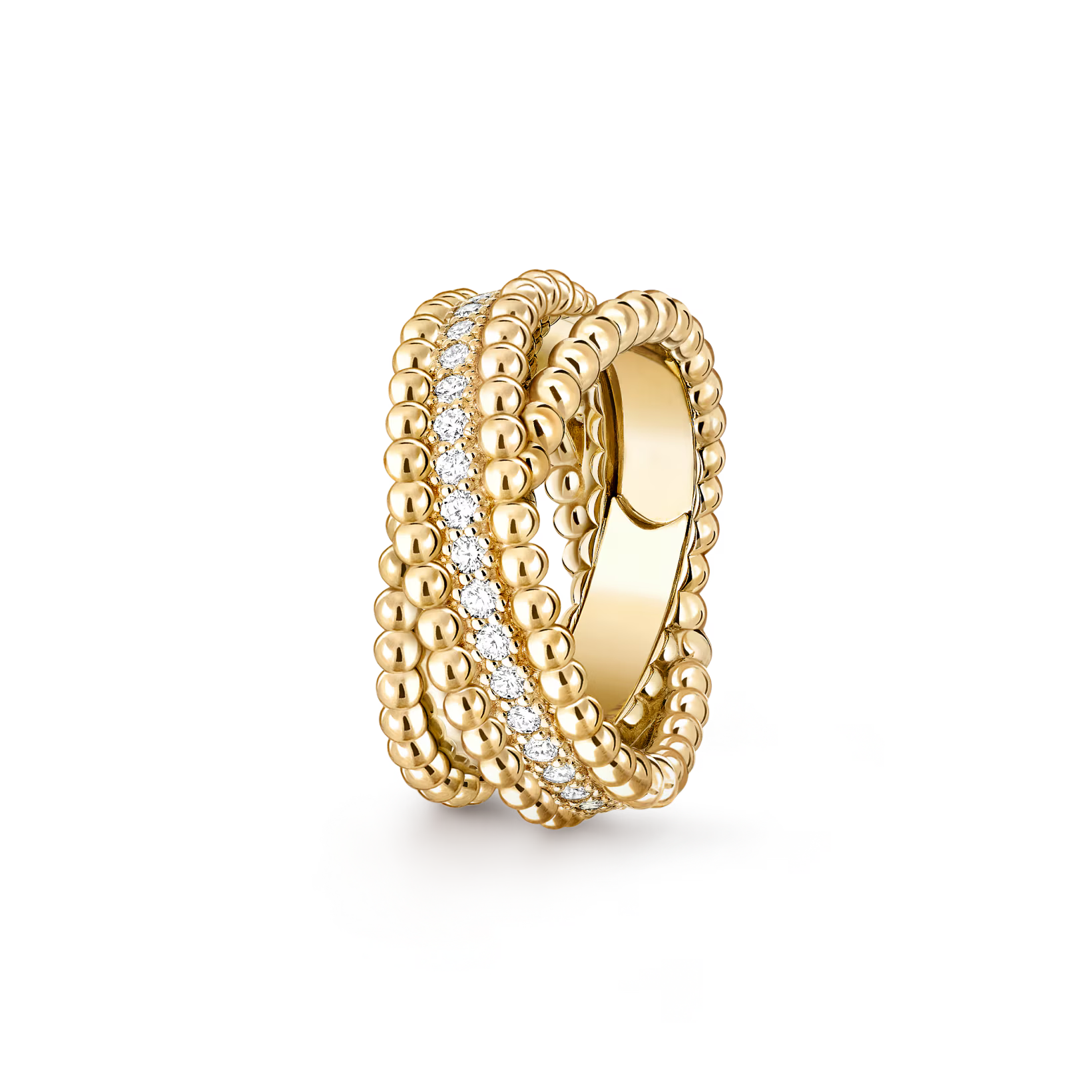 VCA Perl茅e diamonds duo ring