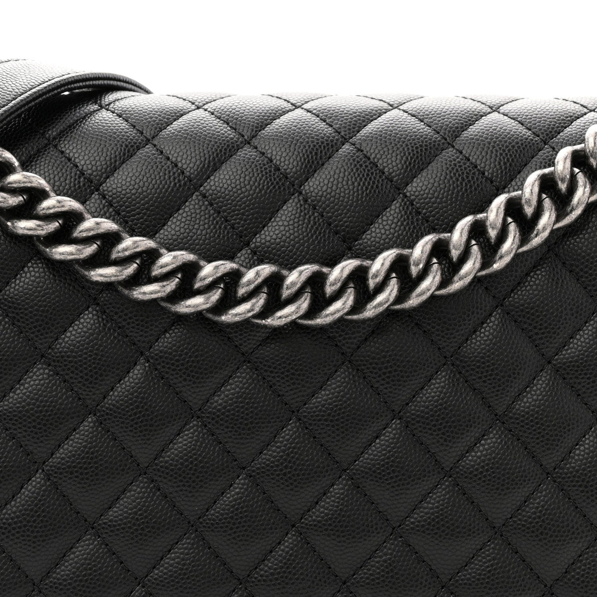 Caviar Quilted New Medium Boy Flap Black