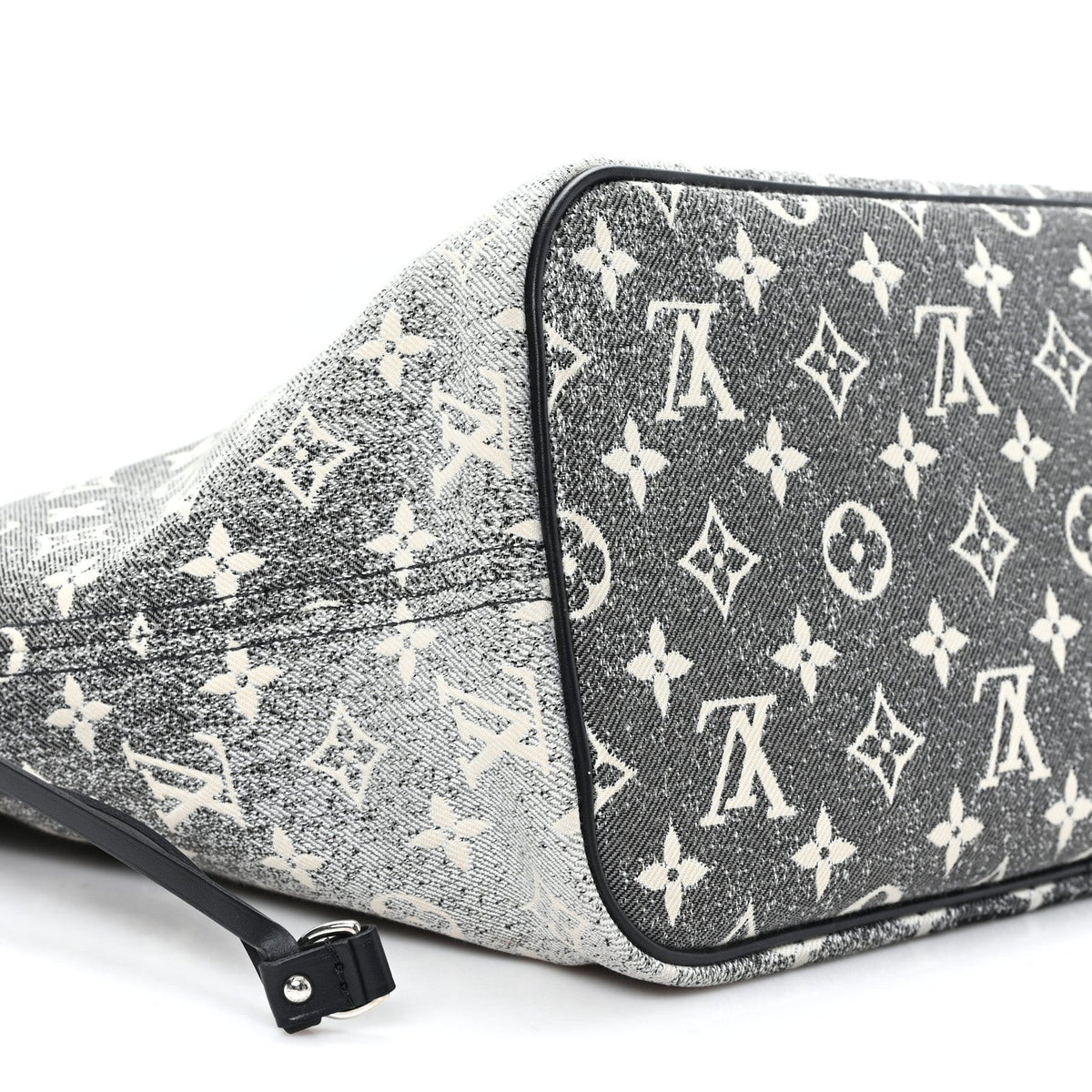 Denim Monogram Jacquard Neverfull MM Grey