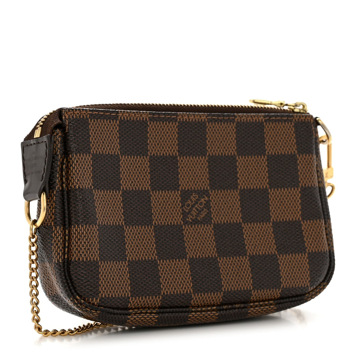 Damier Ebene Complice Trunks and Bags Mini Pochette Accessories Red