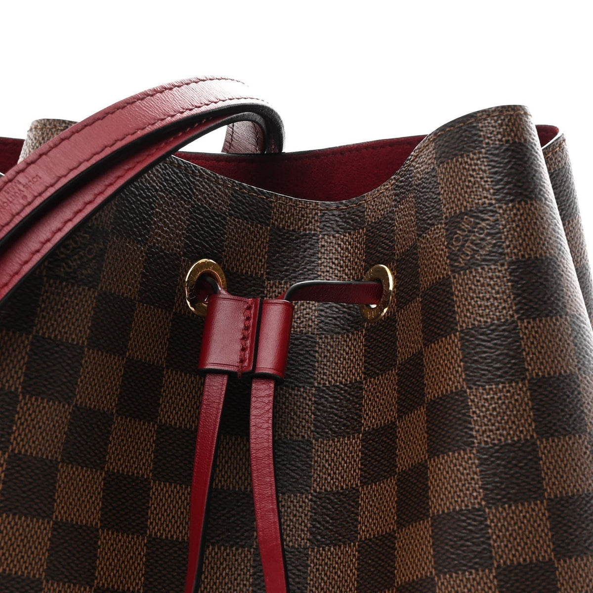 Damier Ebene Neonoe MM Cherry Berry