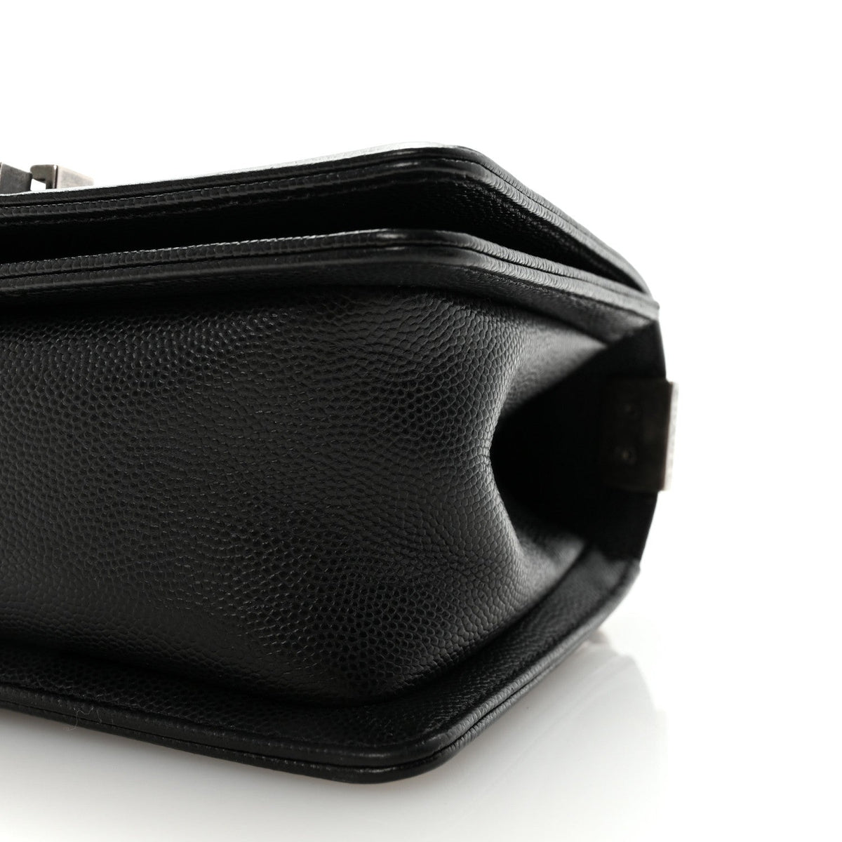 Caviar Quilted Small Boy Flap Black