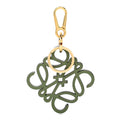 Calfskin Anagram Bag Charm Key Holder Avocado