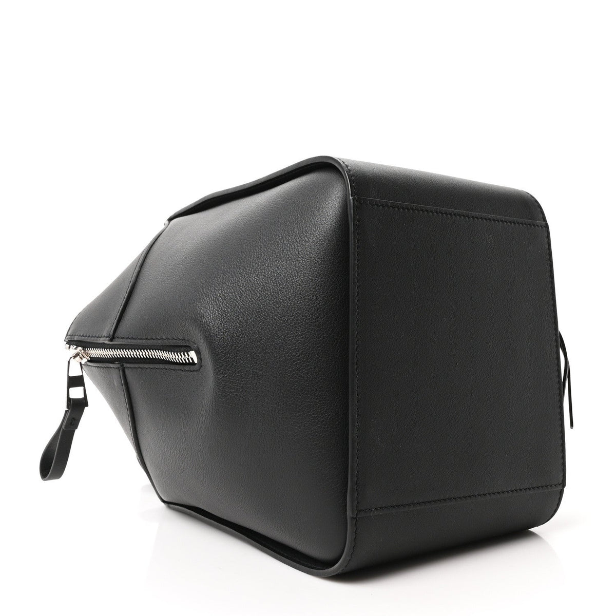 Soft Grained Calfskin Compact Hammock Shoulder Bag Black