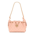 Caviar Quilted Mini Chanel 25 Handbag Light Pink