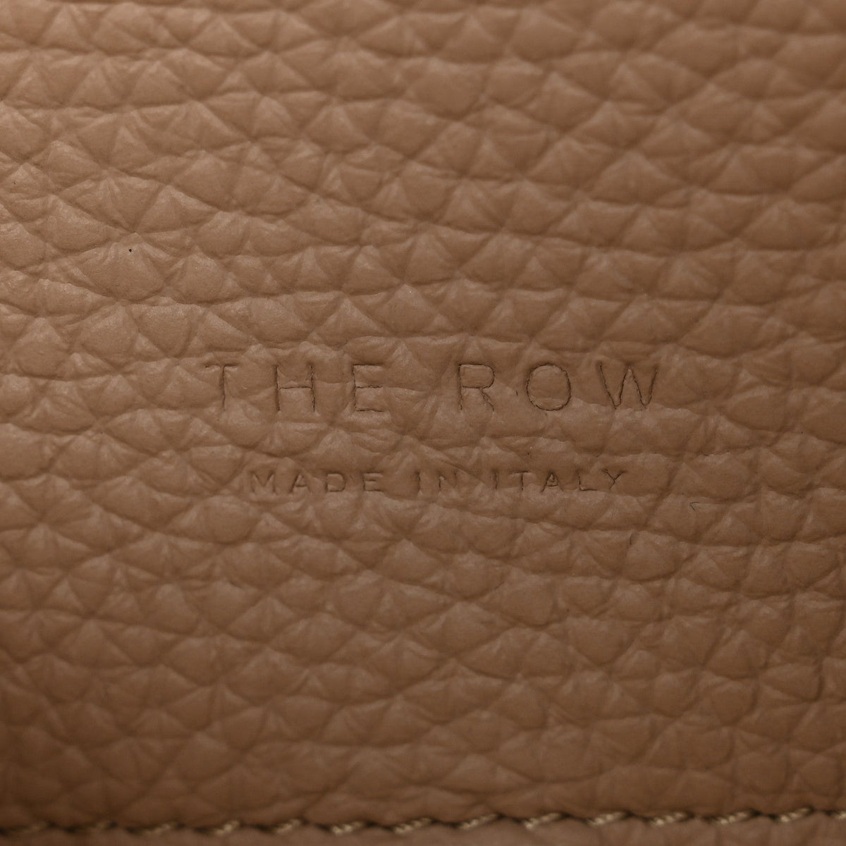 Grained Calfskin Soft Margaux 10 Bag Dark Taupe