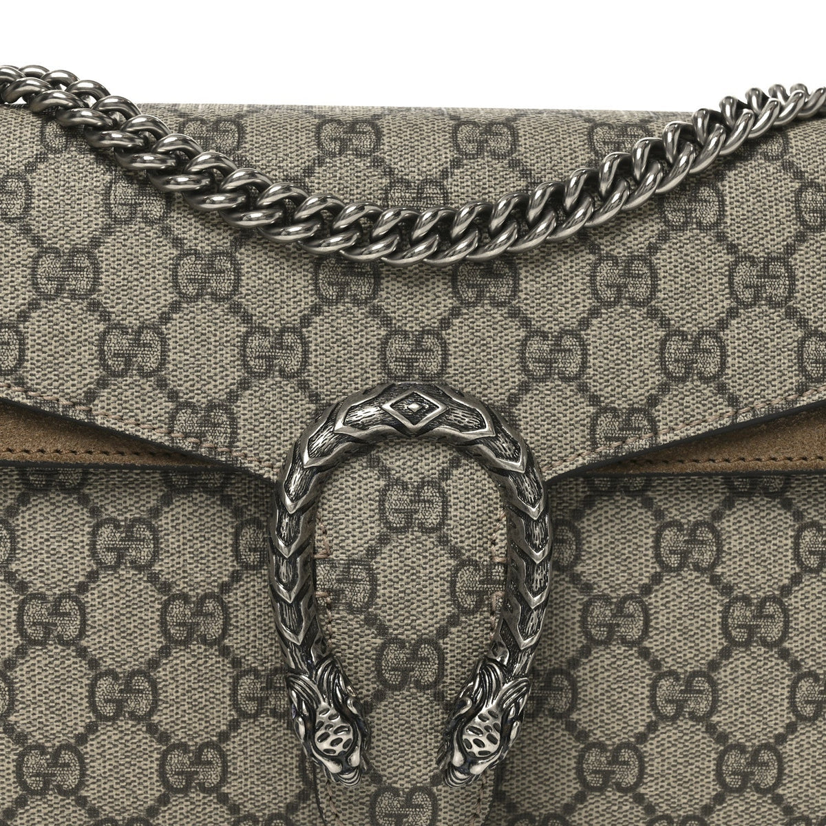 GG Supreme Monogram Small Dionysus Shoulder Bag Taupe