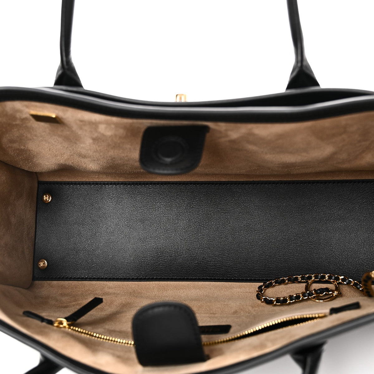 Calfskin Archetype Small Shopping Tote Black