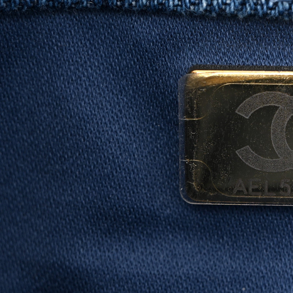 Washed Denim Quilted Mini Chanel 25 Handbag Blue