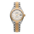 Stainless Steel 18K Yellow Gold 28mm Oyster Perpetual Datejust Watch Silver 279173