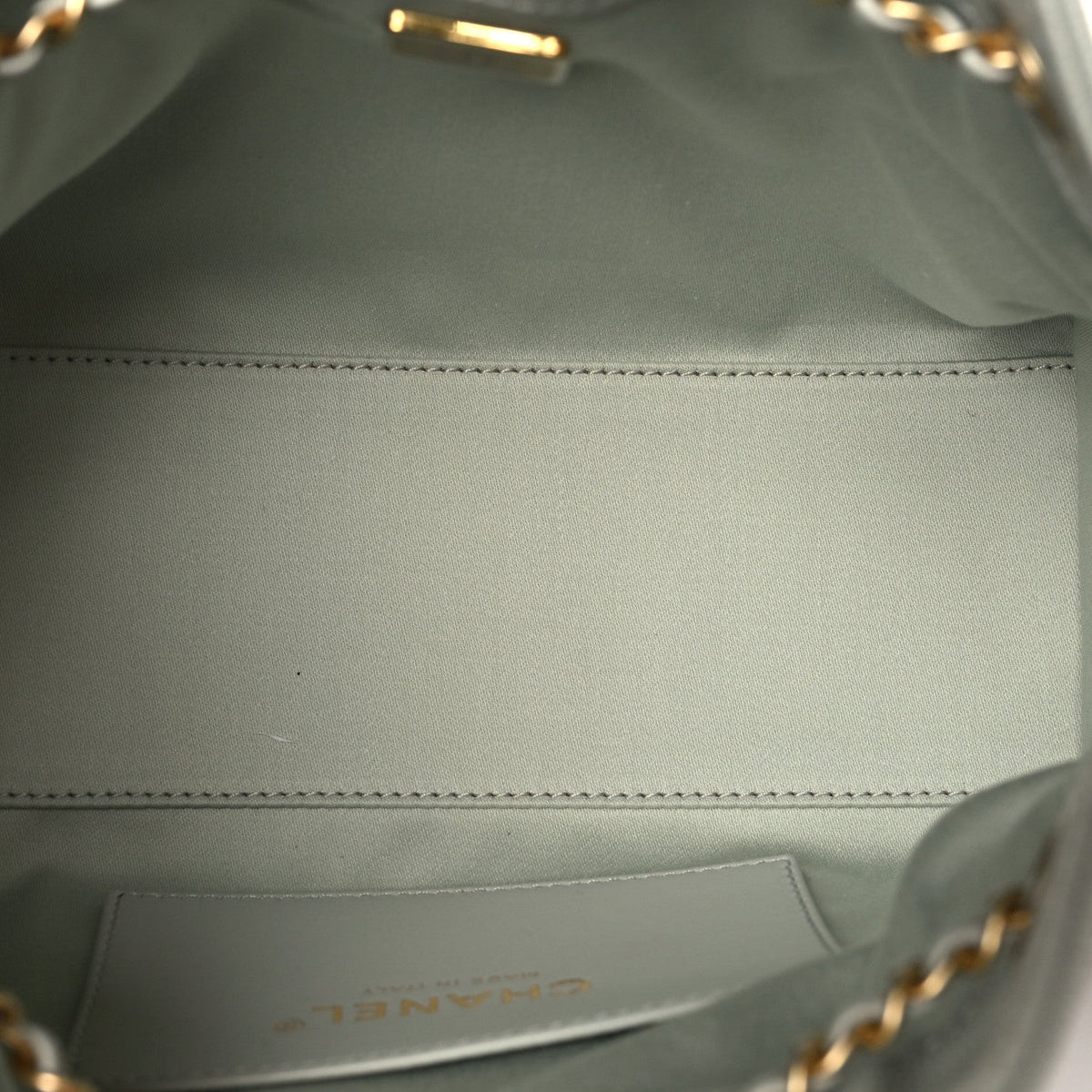 Caviar Quilted Mini Chanel 25 Handbag Light Green