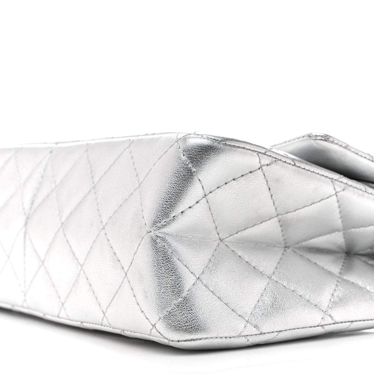 Metallic Lambskin Quilted 2.55 Reissue 226 Flap Silver
