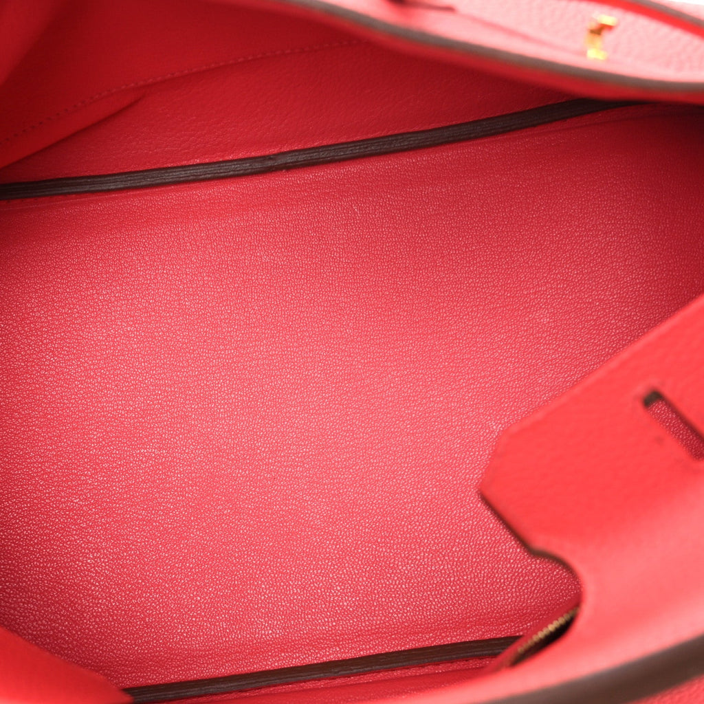 Togo BIRKIN 35 Rouge Pivoine