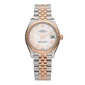 Stainless Steel 18K Everose Gold 31mm Oyster Perpetual Datejust Watch White Roman 278271