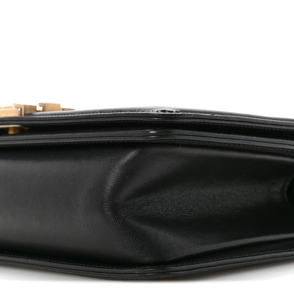 Lambskin Quilted Medium Boy Flap Black