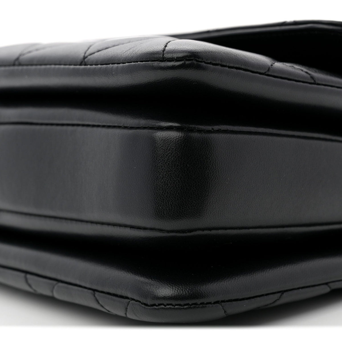 Lambskin Quilted Small Trendy CC Dual Handle Flap Bag Black