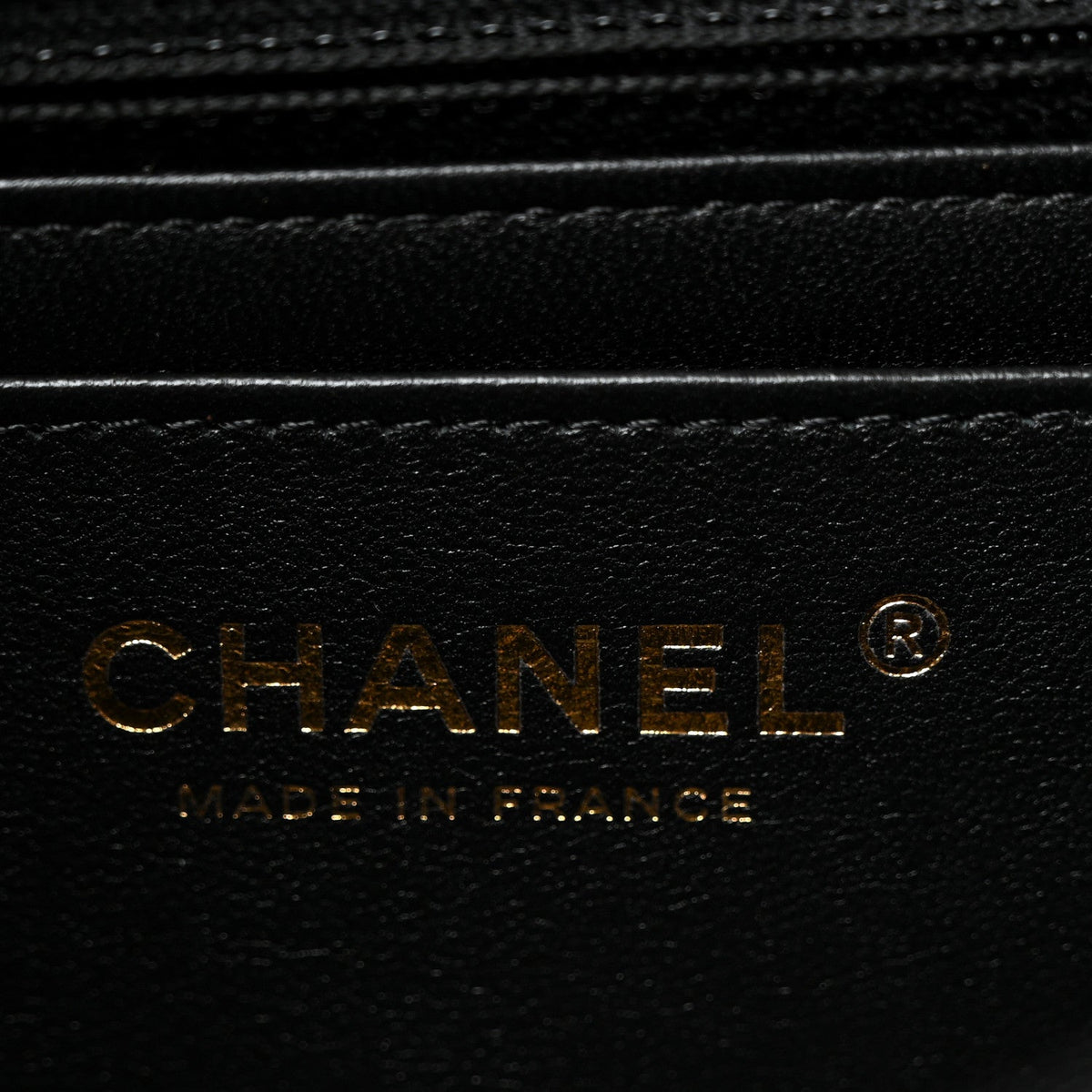 Lambskin Quilted Mini Rectangular Flap Black